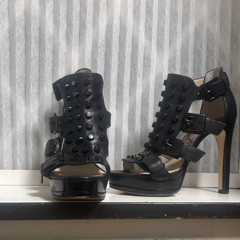 Michael Kors Black Studded Heels